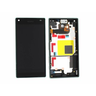 Sony Xperia Z5 Compact LCD Display und Touchscreen mit Rahmen Schwarz
