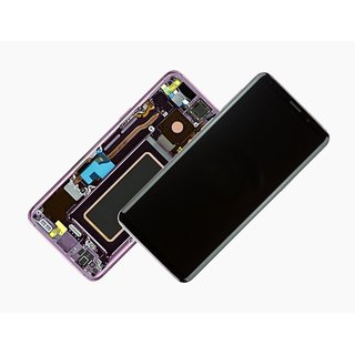 Samsung Galaxy S9 LCD Display und Touchscreen mit Rahmen Lila/Purple