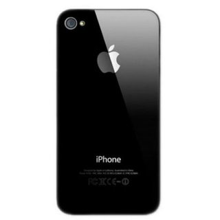 Apple iPhone 4 Glas Rückseite Backcover Schwarz