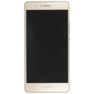Huawei P9 Lite LCD Display und Touchscreen mit Rahmen Gold