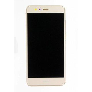 Huawei P10 Lite LCD Display und Touchscreen mit Rahmen Gold