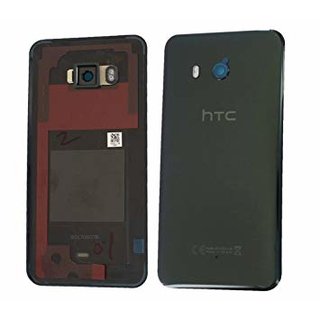 HTC U11 Akkudeckel Battery Cover Schwarz mit Klebefolie Adhesive