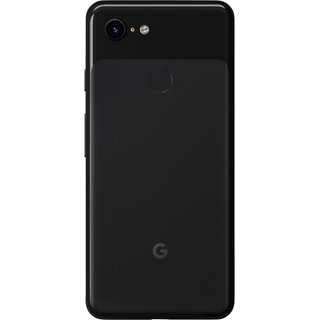 Google Pixel 3 Akkudeckel Back Cover Schwarz mit Kleinteilen und Fingerprint