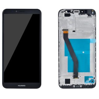 Huawei Y6 2018 LCD Display und Touchscreen mit Rahmen Schwarz