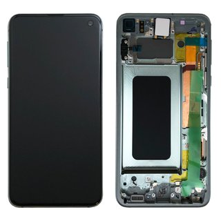 Samsung Galaxy S10 E LCD Display und Touchscreen mit Rahmen Prism Grün