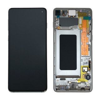 Samsung Galaxy S10 LCD Display und Touchscreen mit Rahmen Prism Schwarz