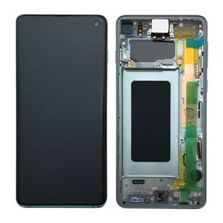 Samsung Galaxy S10 LCD Display und Touchscreen mit Rahmen Grün