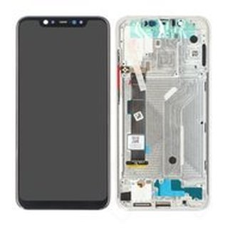 Xiaomi Mi 8 LCD Display und Touchscreen mit Rahmen Silber