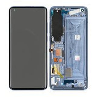 LCD + Touch + Frame für Xiaomi Mi 10 5G - twilight grey Type C