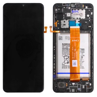 LCD + Touch + Frame für A125F Samsung Galaxy A12 - black