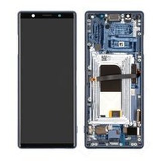 LCD + Touch + Frame für J8210, J9210 Sony Xperia 5 - blue