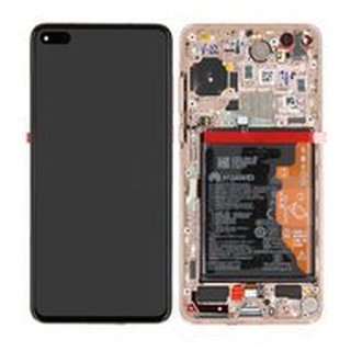 LCD + Touch + Frame + Battery für ANA-AN00, ANA-TN00 Huawei P40 - blush gold