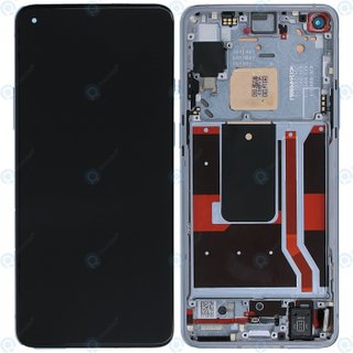 OnePlus 8T (KB2003) Display module front cover + LCD + digitizer lunar silver