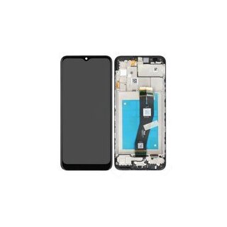 LCD + Touch + Frame für A025G Samsung Galaxy A02s - black