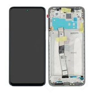 LCD + Touch + Frame für J6A1 Xiaomi Redmi Note 9S - Interstellar Grey