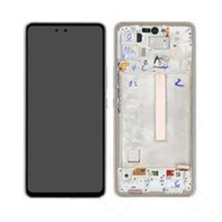 LCD + Touch + Frame für A536B Samsung Galaxy A53 5G - awesome white