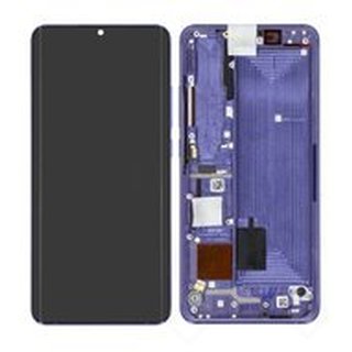 LCD + Touch + Frame für Xiaomi Mi Note 10 Lite - Nebula Purple