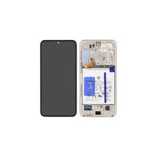 LCD + Touch + Frame + Battery für S916B Samsung Galaxy S23+ - cream