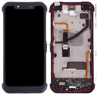 Blackview BV9600 / BV9600 Pro Display module front cover + LCD + digitizer black