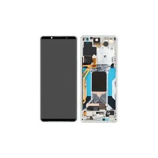 LCD + Touch + Frame für XQ-CQ54 Sony Xperia 5 IV - ecru white