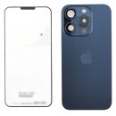 Blue Titanium, Back Glass, iPhone 15 Pro