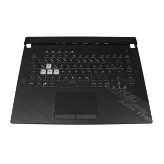 Asus Tastatur inkl. Topcase DE (deutsch) schwarz/schwarz mit Backlight