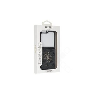 Guess PU 4G Metal Logo Case für F741B Samsung Galaxy Z Flip6 - black