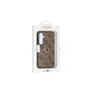 Guess Grip Stand 4G Triangle Case für S921B Samsung Galaxy S24 - brown