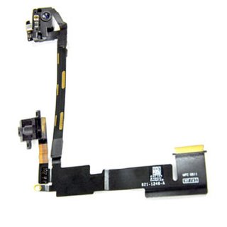3 in 1 Main Flex Ribbon Cable+Headphone/Microphone Jack+Front Camera for iPad 2