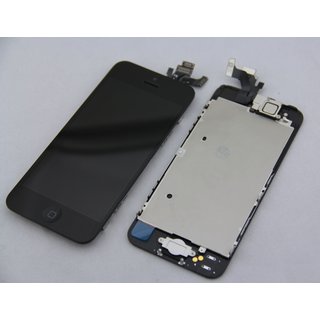 iPhone 5 LCD Display und Touchscreen mit Kleinteilen Schwarz